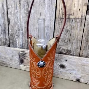 cowboy boot wine tote