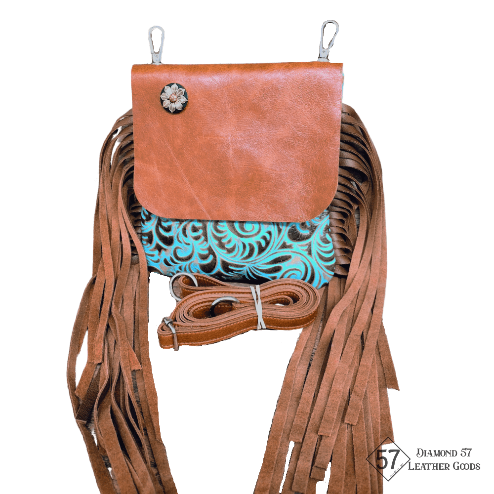 Crossbody Hipster Purse with Fringe